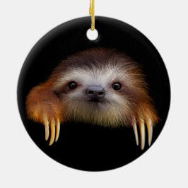 Niedlicher Babysloth-hängende Verzierung Keramik Ornament