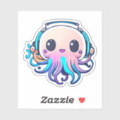 Niedlicher Babytopus Aufkleber (Blatt)