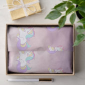 Niedlicher BabyUnicorn bewölkt Seidenpapier (Geschenk)