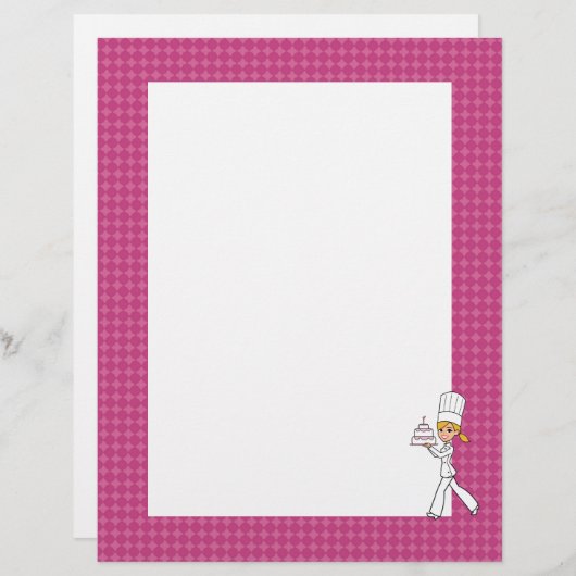 Niedlicher Bäcker Koch Kunst, Dichtung und Musik (Vorne/Hinten)