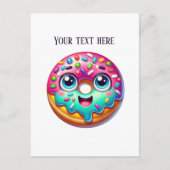 Niedlicher Backwarenladen für Donuts Postkarte (Vorderseite)