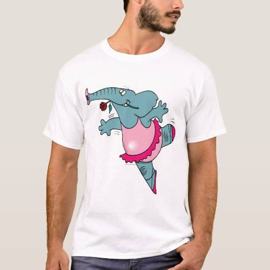 niedlicher Ballerina-Elefant in Tutu T-Shirt (Vorderseite)