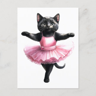 Niedlicher Ballerina Feiertagspostkarte
