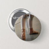 NIEDLICHER BALLETT-PANTOFFEL-KLEINES BUTTON (Vorne & Hinten)