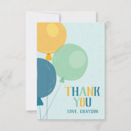 Niedlicher Ballon Dankeschön Karte