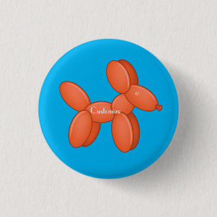 Niedlicher Ballon Dog Thunder_Cove Button