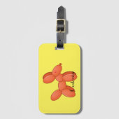 Niedlicher Ballon Dog Thunder_Cove  Gepäckanhänger (Vorderseite Vertikal)