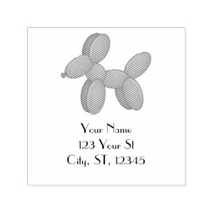 Niedlicher Ballon Dog Thunder_Cove Permastempel