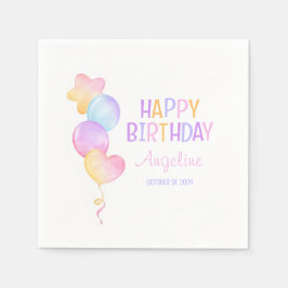 Niedlicher Ballon-Kindergeburtstag Serviette