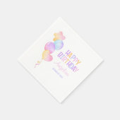 Niedlicher Ballon-Kindergeburtstag Serviette (Ecke)