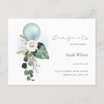 NIEDLICHER BALLOON FLORAL GRAD GLÜCKWUNSCH ANKÜNDI