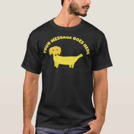 Niedlicher Bananenhund Personalisiert T-Shirt