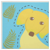 Niedlicher Bananenhundschnitt und Nähpolster Stoff (Muster)