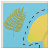 Niedlicher Bananenhundschnitt und Nähpolster Stoff (Nahaufnahme)