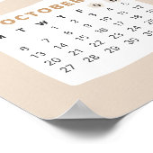 Niedlicher Bär 2025 Kalenderposter Poster (Ecke)