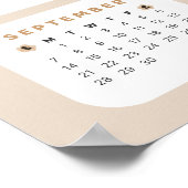 Niedlicher Bär 2025 Kalenderposter Poster (Ecke)