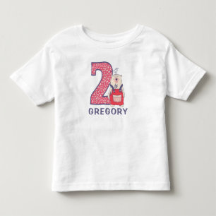 Niedlicher Bär 2. Geburtstag mit dem Namen Kleinki Kleinkind T-shirt