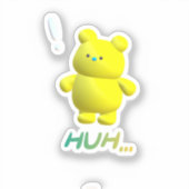 niedlicher Bär Aufkleber (Vorderseite)