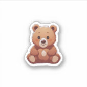 niedlicher Bär Aufkleber (Vorderseite)