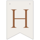 Niedlicher Bär, Braunbäume, erster Geburtstag Wimpelkette (Zweite Fahne)