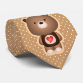 Niedlicher Bär Brown Krawatte (Gerollt)