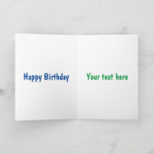 Niedlicher Bar-Cartoon-Charakter mit Schokoladenko Karte (Innenseite)