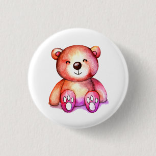 Niedlicher Bär Cool Teddy-positiv Button