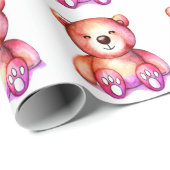 Niedlicher Bär Cool Teddy-positiv Geschenkpapier (Rolleneckpunkt)