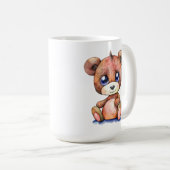 Niedlicher Bär Cool Teddy-positiv Kaffeetasse (VorderseiteRechts)