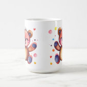 Niedlicher Bär Cool Teddy-positiv Kaffeetasse (Mittel)
