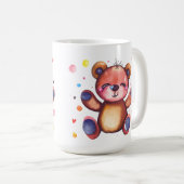 Niedlicher Bär Cool Teddy-positiv Kaffeetasse (VorderseiteRechts)