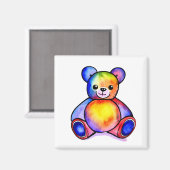 Niedlicher Bär Cool Teddy-positiv Magnet (Vorderseite/Rückseite)