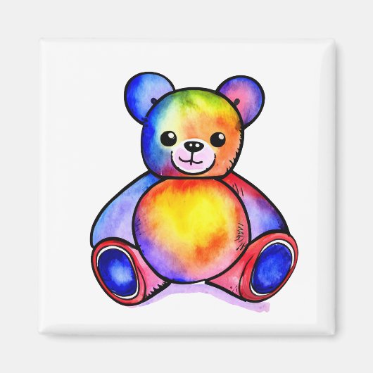 Niedlicher Bär Cool Teddy-positiv Magnet (Vorne)