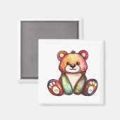 Niedlicher Bär Cool Teddy-positiv Magnet (Vorderseite/Rückseite)