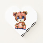 Niedlicher Bär Cool Teddy-positiv Notizblock (Rückseite)