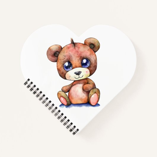 Niedlicher Bär Cool Teddy-positiv Notizblock (Vorderseite)