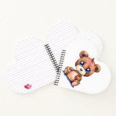 Niedlicher Bär Cool Teddy-positiv Notizblock (Innenseite)