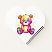 Niedlicher Bär Cool Teddy-positiv Notizblock (Rückseite)