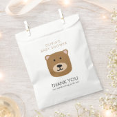 Niedlicher Bär Danke Babydusche Geschenktütchen (Ausgeschnitten)