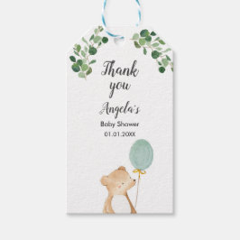 Niedlicher Bär danke Ihnen Tag. Geschenkanhänger