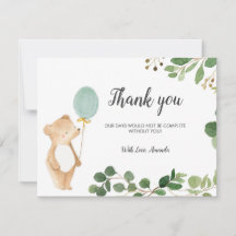 Niedlicher Bär Danke Karte