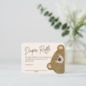 Niedlicher Bär, den wir frühzeitig abwarten können Begleitkarte (Stehend Vorderseite)