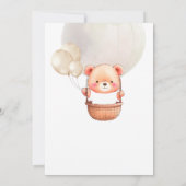 Niedlicher Bär, den wir frühzeitig abwarten können Einladung (Rückseite)