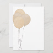 Niedlicher Bär, den wir frühzeitig abwarten können Einladung (Rückseite)