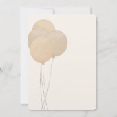 Niedlicher Bär, den wir frühzeitig abwarten können Einladung (Rückseite)