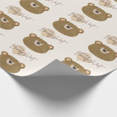 Niedlicher Bär, den wir frühzeitig abwarten können Geschenkpapier (Ecke)