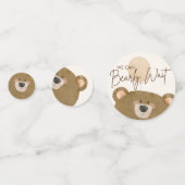 Niedlicher Bär, den wir frühzeitig abwarten können Konfetti (Vorderseiten)