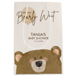 Niedlicher Bär, den wir frühzeitig abwarten können Mittlere Geschenktüte