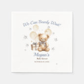 Niedlicher Bär, den wir frühzeitig abwarten können Serviette (Vorderseite)