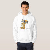 Niedlicher Bär, der eine festliche Ernteplattform Hoodie (Vorne ganz)